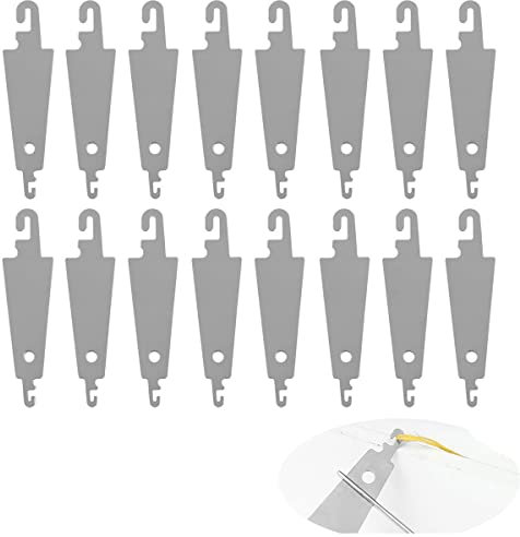 BOBOZHONG Enhebrador de Agujas,100 Piezas enhebradores Agujas de Acero Inoxidable,Enhebrador de Agujas Ojo Grande Forma de Paraguas de enhebrador para Agujas de Ojo Grande Costura DIY
