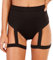 EVELUST Rave Booty Shorts für Damen – Hoch Taillierte Badeshorts Scrunch Sporthose Kurze Leggings Gothic Festival Outfits(HarnessBlack, S, 13051w)