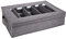 F Fityle Mallette de Rangement pour Couverts, Coffre de Rangement pour Argenterie avec Séparateurs Réglables, Support de Rangement pour Couverts pour Organiser