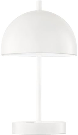 Kabellose Tageslicht Tischlampe KIA Weiß 27cm - dimmbar & USB