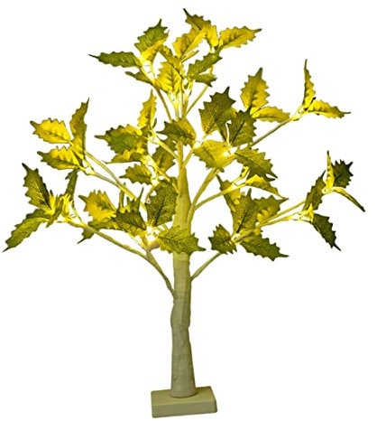 OSALADI 2 Stk Ahornbaum Leuchtet Geführter Stadtbaum Birke Tischlampe Bonsai-kirschbaum Indoor-baumbeleuchtung Bonsai-baum-schmuckhalter Tischleuchte Baum Diy Drinnen Seidentuch Nachtlicht
