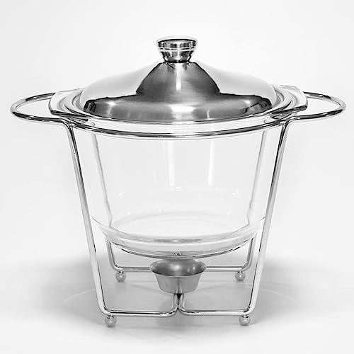 Réchauffeurs de Nourriture pour événements avec Traiteur - Ensemble de Buffet à plaques chauffantes. Réchauffeurs de serveurs et Produits de Buffet, Plaque chauffante pour serveurs Couverts (doré 4L)