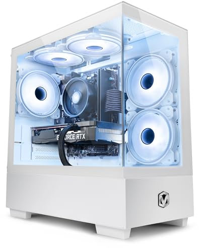Vibox V-241 White Gaming PC • AMD Ryzen 5 4500 4.1GHz • Nvidia RTX 5060 8GB • 16GB RAM • 480GB SSD • Windows 11 • WiFi • Prebuilt