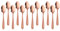 SBOMHS Teelöffel 12 stück aus Edelstahl Kaffeelöffel 13,5 CM kleine Löffel Espressolöffel Dessertlöffel Mini Teaspoons Metall Mokkalöffel (Roségold)