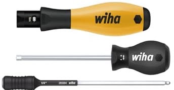 Wiha Drehmoment-Schraubendreher Set TorqueVario®-S Micro ESD 0,1-0,6 Nm gemischt 18-tlg. variabel einstellbare Drehmomentbegrenzung inkl. Box (45690)