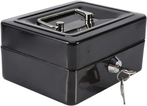 Kippen 10032N1 - Cassetta Portavalori con Vassoio Portamonete. Colore Antracite. Dimensioni: 150X120X80mm.