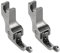 CR1/16NS Lot de 2 pieds presseurs industriels pour machine à coudre avec guidage étroit, fermeture éclair, pieds de biche universels, durables, CR1/16NS (0,2)