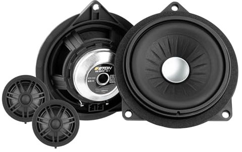 ETON UG-BMW10T – 10 cm / 4“ 2-Wege Plug & Play Komponenten System, Auto Lautsprecher Set kompatibel mit BMW und Mini Fahrzeugen, Sound System für Türeinbau (T-Korb), 1 Paar