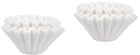 Garneck 2sets Machine Coffee Filter Unbleached Paper Filters Strainer Basket for Coffee Maker 100 Count White 50pcs*2