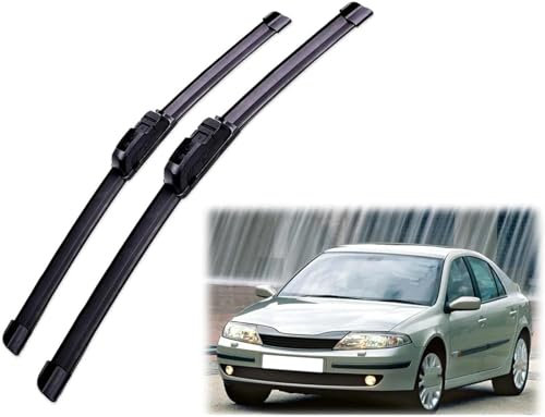 QDFGNKBAI Coche Escobillas Limpiaparabrisas para Renault Laguna 2 2001 2002 2003 2004 2005 2006 2007, Parabrisas Cepillos Lluvia Limpia Bien ultrasilencioso,Fáciles Instalar