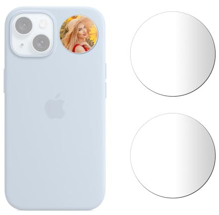 WEWOGA 2 pc 1.2 adesivo specchio selfie posteriore fotocamera per telefono foto video selfie accessori vlog