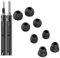 Polislime Replacement Ear tip for Powerbeats Pro, Beats Earbuds Replacement Tips,Wireless Earphone Headphones, Silicone Earbuds Buds Set with Cleaning kit 【Black】
