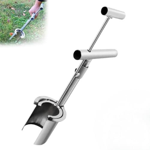 Strumento per piantare bulbi, trapiantatore di piantine di piante e alberi da frutto in acciaio al carbonio strumenti per piantare scavare trapianto