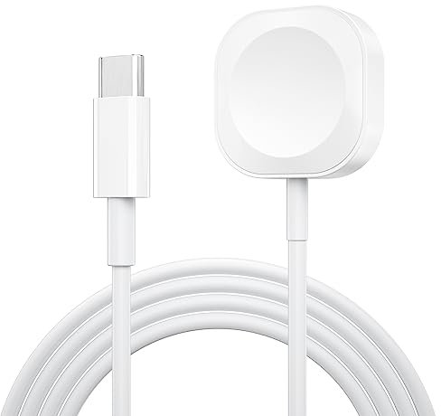 Vancle Ladekabel für Apple Watch, iWatch Magnetisches Schnellladegerät auf USB-C Kabel, 1m Schnelles Kabelloses Ladekabel Tragbares Uhr Ladegerät für Apple Watch SE/Series 9/8/7/6/5/4/3/SE/Ultra
