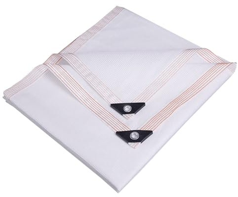 Brise-vue en tissu blanc pour pare-brise de jardin, 4 x 14 m