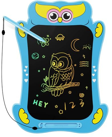 Genialba Owl Tableta de Dibujo LCD de 8,5 Pulgadas Pizarra para niños Juguetes educativos Regalos de cumpleaños de Navidad para niños de 2 3 4 5 6 años