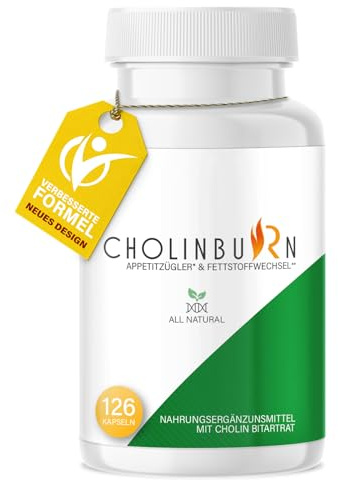 NEU: Saint Nutrition® CHOLIN BURN - Stoffwechsel & Appetitzügler Kapseln - extrem, schnell & endlich - Hochdosiert mit Cholin und Glucomannan - Nahrungsergänzung für Frauen + Männer, 126 Kapseln | extrem, schnell & endlich - Hochdosiert mit Cholin und Glucomannan - Nahrungsergänzung für Frauen + Männer, 126 Kapseln