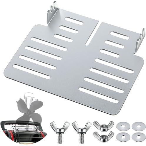 Dreyoo Heat Powered Stove Fan Mounted Accessories, Compatible with Mr. Heater Buddy MH9BX, MH12HB, MH18B, Include an Aluminum Alloy Bracket for Fixing Stove Fan, 2 Bolts, 2 Wind Nuts and 4 Washers