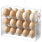 YYUFTTG Storage box Drawer Type Egg Safe Rolling Stand Refrigerator Storage Box Kitchen Organizer Multi Tier Storage Box Stackable Glide(White)