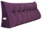 BNCKTRD Rückenkissen Keilkissen Rückenlehne Kissen für Bett Sofa Kopfteil Gepolstert Bettkissen Wandkissen Sofakissen Groß Rueckenkissen Couchkissen Dekokissen Kordsamt Lila 200cm