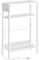 HOOBRO Slim Side Table with Charging Station, Narrow Side Table with USB Ports and Power Outlet, 42 x 18 x 65 cm, 3-Tier End Table for Small Space, Bedside Table, White EWW102KBZ01
