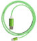Led Flowing Charging Cable, Light up USB C Charger Cable, Led USB C Charging Cable Light Up Type C Charger, Shining Light Up USB Cable Compatible for Most Phones (Green Micro)