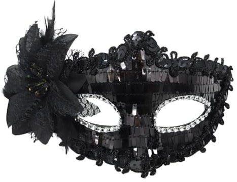 Rrongwn Carnival Mask Vampire Phantom The Opera Mask Costumes for Masquerade Face Mask Carnival Women's Black Eye Mask Costume Ironman Mask Party Mask Carnival Mask