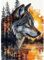 CEOVR Diamond Painting Bilder Kit Erwachsene Wolf,30x40 cm Diamant Paintings Kit,5D DIY Diamond-painting Wolf und Landschaft