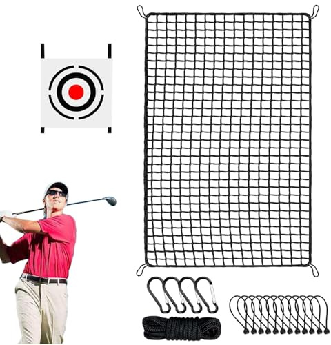 Golf Übungsnetz, 2x2m/2x /3X Golfnetz mit Zieltuch, tragbares Golfnetz Outdoor -Indoor -Sportbarriere -Netz für Golf, Hockey, Baseball