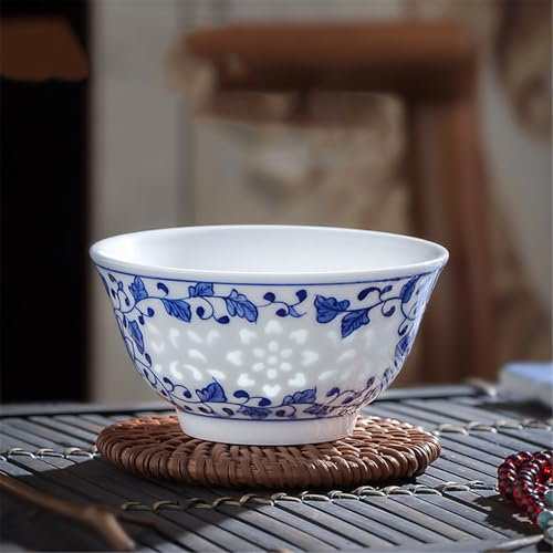 WGQDQDBY Tasse maître Vintage en Porcelaine Bleue et Blanche-style4