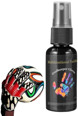 Gold Goalkeeper Spray - Improved Glovve Adhesive, Grrip Spraay | Football Gloves Glue Spray | Goalkeeper Golve Sprey | Gleve Griip Enhancer For Practice Performance