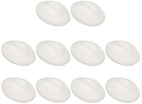 Srliya 10pcs Übungslippen Open Mund Silikon 3D Gefälschte Lippen für das Unterrichten von Training (Halbtransparent weiß)