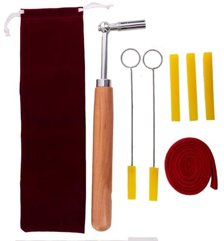 Gosera Professional Piano Tuning Kit with Tuning Mutes and Hammer for Grand and Upright Pianos