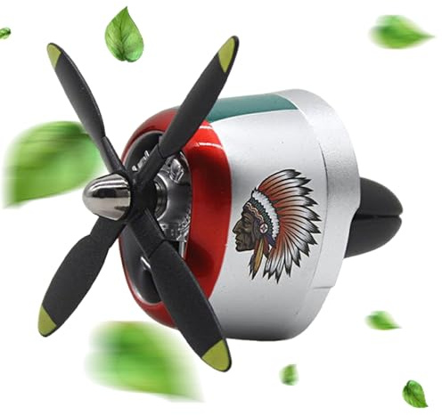 Auto-Lufterfrischer - Rotierendes Propeller-Flugzeug für Lüftungsschlitze, Langlebiger Duft-Diffusor, Lustiger Flugzeug- für SUV & PKW, Erfrischendes Autoparfüm für Damen & Herren