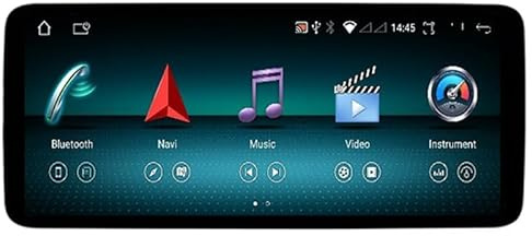 Radio para Coche 2 DIN Android 14 de 12,3 para Mercedes-Benz Clase C W205, GLC X253 y Clase V W446 (2016-2018): Pantalla táctil, Wi-Fi, CarPlay, Android Auto, GPS y Bluetooth.