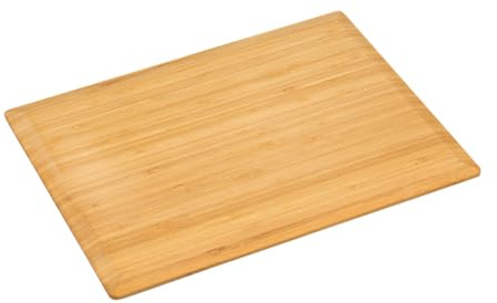 KESPER | Schneidebrett aus FSC®-zertifiziertem Bambus, geölt mit BIOFA-Öl, feuchtigkeitsabweisend | Küchenbrett 30 x 25 x 1,5 cm | Robustes Brett für Küche | 58833