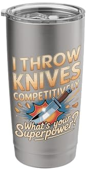Throw Knives Competitively Superpower Thrower Stainless Steel Insulated Tumbler