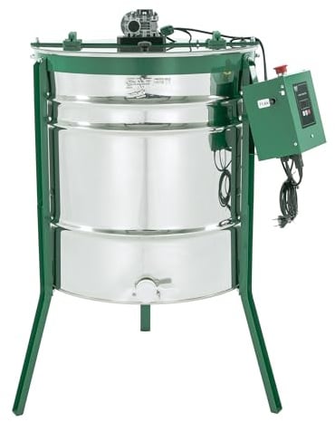 SAF Natura Honigschleuder elektrisch radial | 20 Waben | Dadant US Rahmen | 12 x Langstroth Rahmen | intuitive Steuerung | Edelstahl | Imkereibedarf | MITO