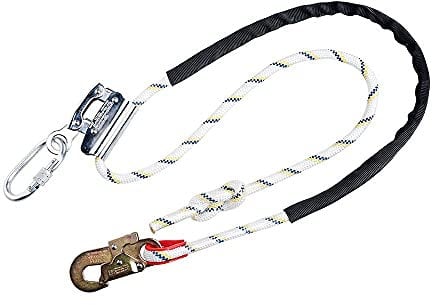 Portwest Work Positioning Lanyard with Grip Adjuster, Size: One Size, Colour: White, FP26WHR