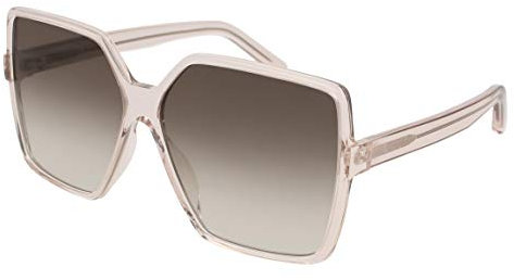 SAINT LAURENT Damen Sl 232 Betty Sonnenbrille, Hautfarben/Braun, 63