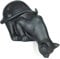 Moritz Figur Schwarze Katze Kater Kantenhocker Dekofigur Kantensitzer H 26 cm
