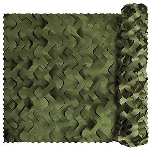 Filet de Camouflage, Réseau de Militaires Green 1.5 x 6 M Poids léger Durable sans Grille pour Ombre Protectioe Le Soleil Décon contrration Chasse Aveugles