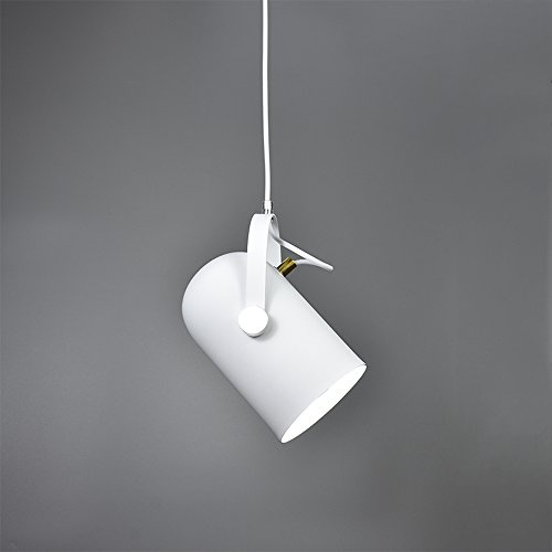 Ganeep Nordic Vertraglich Droplight Winkel Einstellbar E27 Kleine Anhänger Hängeleuchten Wohnkultur Beleuchtung Lampen Und Laternen (Color : White)