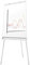 euroharry Flipchart Whiteboard Magnetwand mit Alurahmen Magnetisch Whiteboard und Magnettafel Weiß lackiert WhiteBoard + Ständer Einstellbar drehbar (70x100 cm)