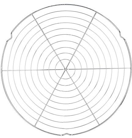 Broco Round BBQ Grill, Round Shape BBQ Wire Mesh Grill Net Barbecue Grilled Grid Rack Outdoor Camping Picnic Tool