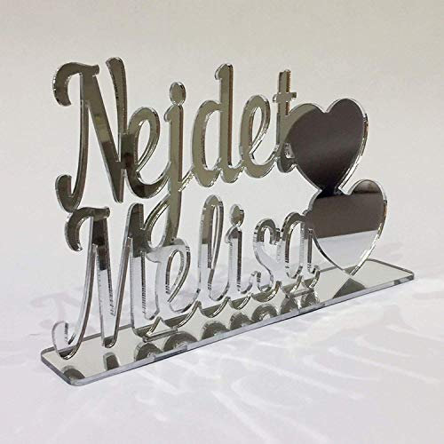 Sticker_Design_Shop Wunschnamen Tischaufsteller Söz Nisan Dügün Sünnet Wedding Hochzeit Wunschtext