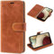 Mulbess Handytasche für Samsung Galaxy A12 / M12 Hülle, Ledertasche mit Bookstyle, Standfunktion, Kartenfächern Handyhülle, Vintage Cognac Braun
