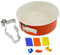 Dr. Oetker Springform-Set DieMaus, runde Backform Ø 26 cm, hochwertiger Riesen-Ausstecher, Backrahmen zum Ausstechen, Kerzen für Kuchen und Torten, farbige Geburtstagskerzen, 3er Set