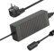 Shentian Toma de mechero de CA a CC Adaptador de 100V-240V a 12V 10A Convertidor para Cargador de Coche (Black 12V 8A)