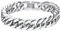 Richsteel Edelstahl Panzerkette Armband 12mm Cuban Gliederarmband Hip pop Armskette in 21cm lang Herren Jungen Partnerarmband für Geburtstag Weihnachten